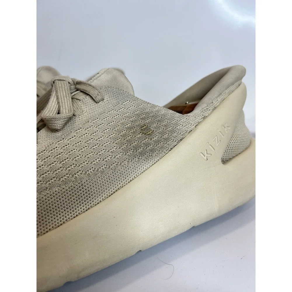 Kizik Roamer‎ Knit Shoes Slip On Hands Free Men Size 10.5 Beige Sand